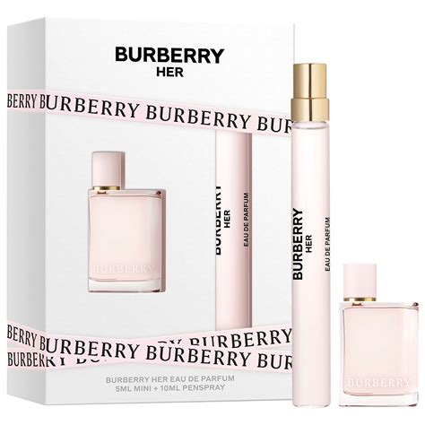 burberry her perfume mini set